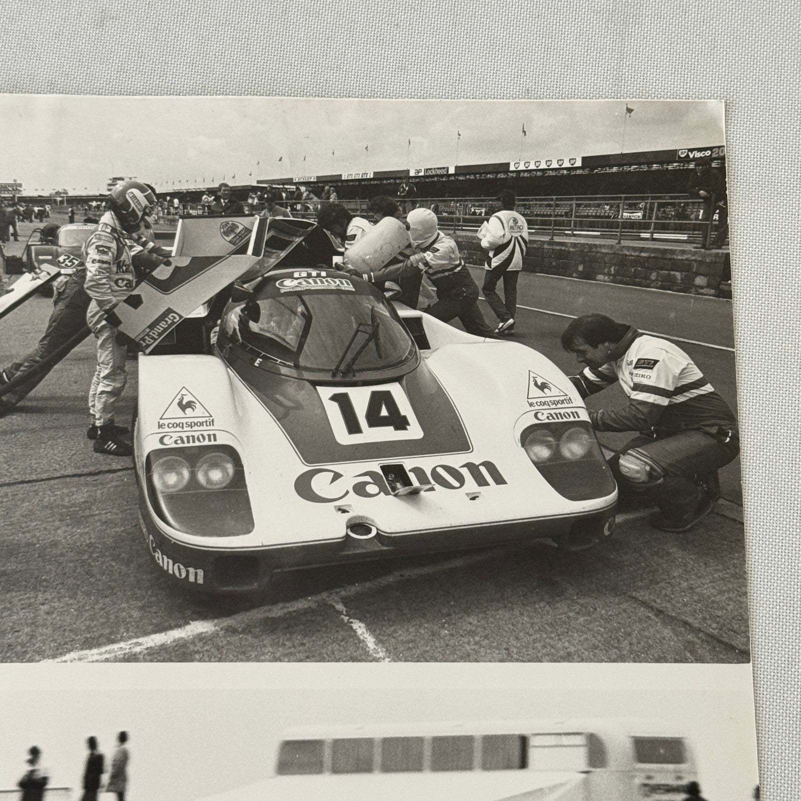 Canon Racing Porsche 956 Car Photo Photograph Jan Lammers Thierry Boutsen 1983