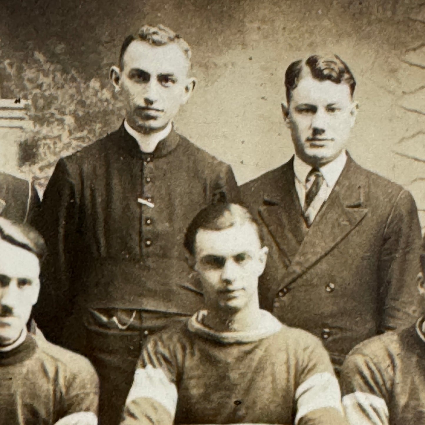 1928 Antique Hockey RPPC Real Photo Postcard Post Card Team Vintage Sports