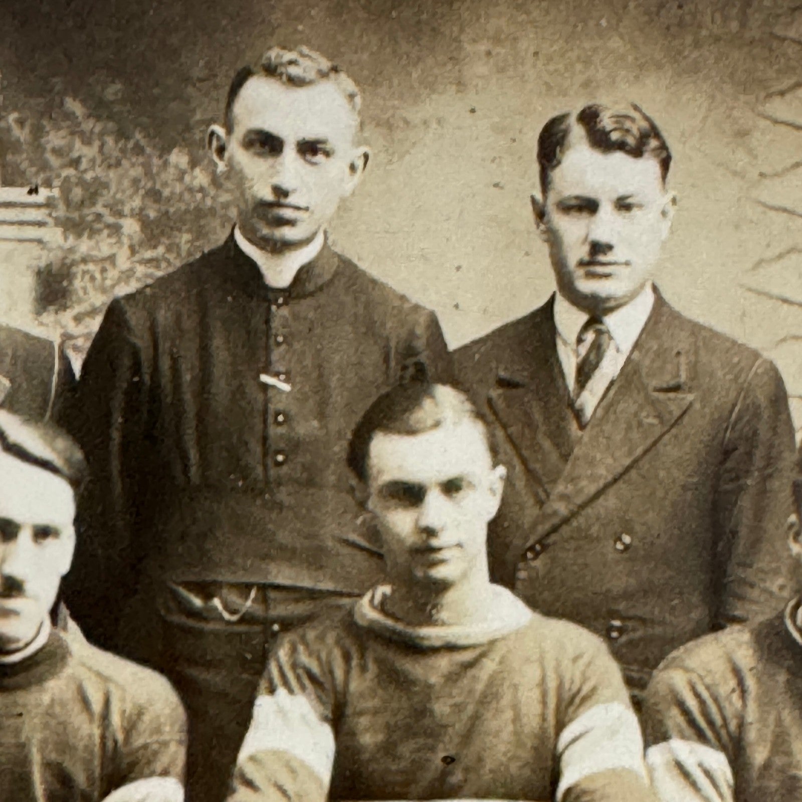 1928 Antique Hockey RPPC Real Photo Postcard Post Card Team Vintage Sports