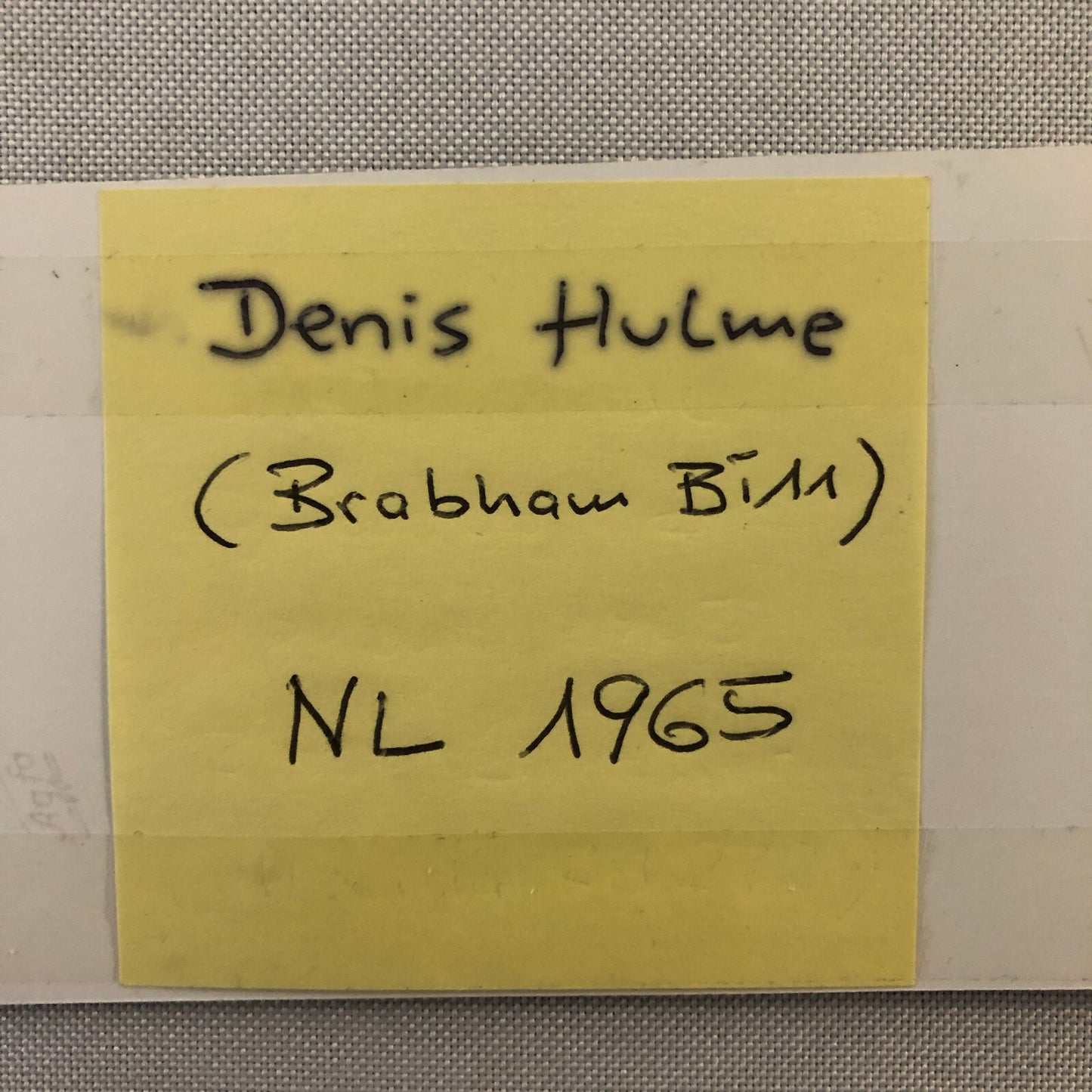 Racing Photo Photograph Denis Hulme Brabham Car 1965