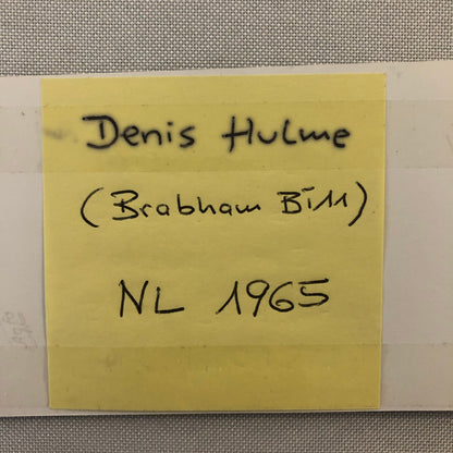 Racing Photo Photograph Denis Hulme Brabham Car 1965