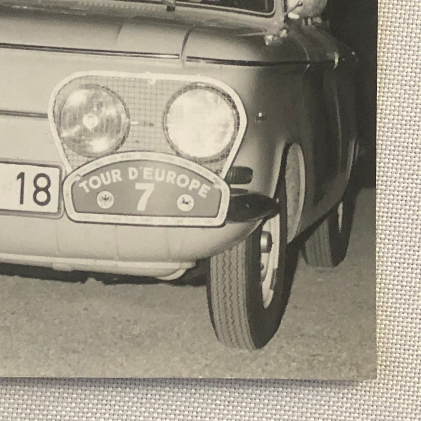 Vintage 1963 Tour d'Europe Car Rally Rallye Racing Press Photo Photograph 