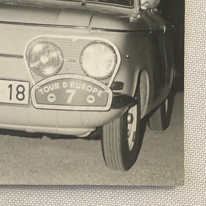 Vintage 1963 Tour d'Europe Car Rally Rallye Racing Press Photo Photograph 
