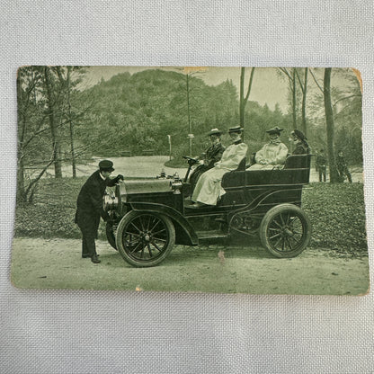 Vintage Car Automobile Postcard Post Card Women Motorists