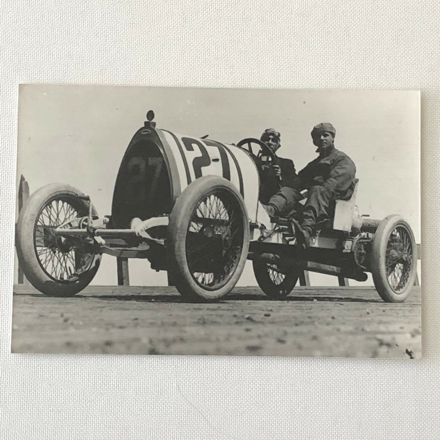 Vintage Bugatti Racing Car Photo Photograph - Modern Print 