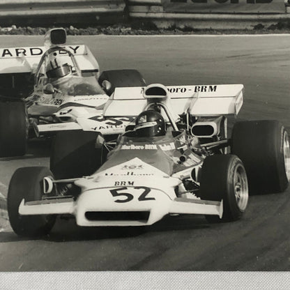 Vintage Racing Photo Photograph Peter Gethin BRM McLaren Denny Hulme 1972
