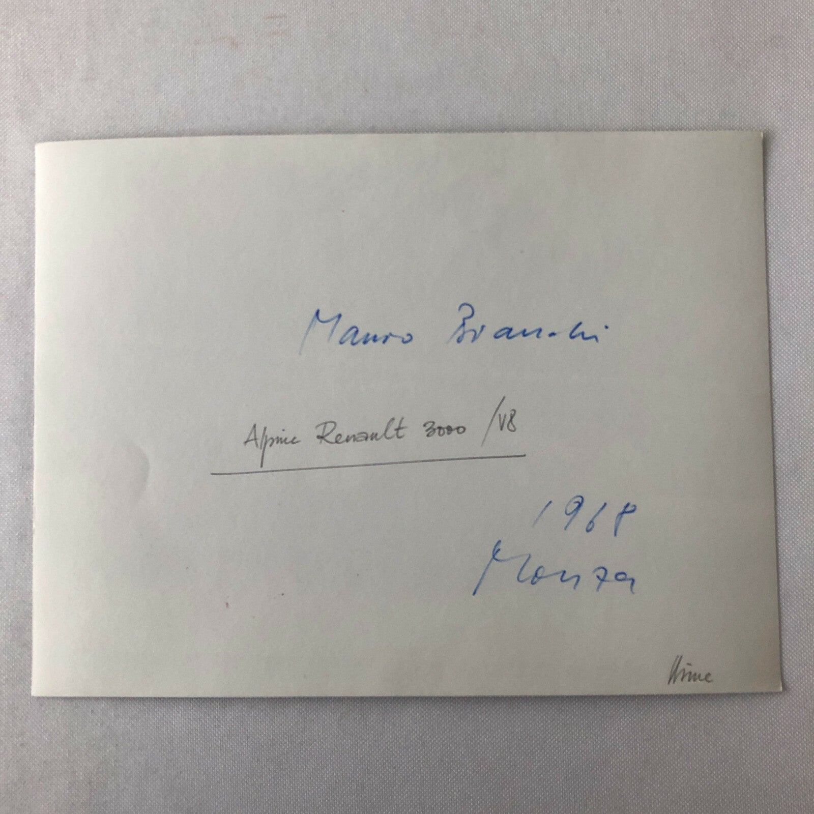 Vintage 1968 Renault Alpine 3000 V8 Racing Photo Photograph Mauro Bianchi Monza