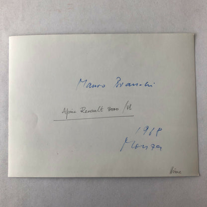 Vintage 1968 Renault Alpine 3000 V8 Racing Photo Photograph Mauro Bianchi Monza