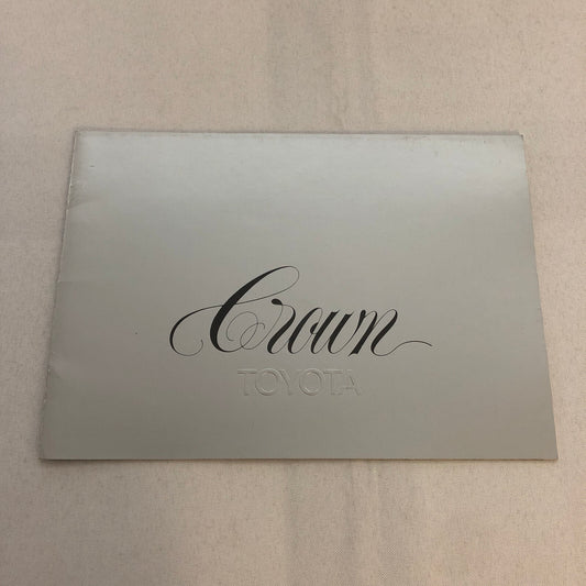 Toyota Crown Car Sales Brochure Catalog German Text European Market Vintage