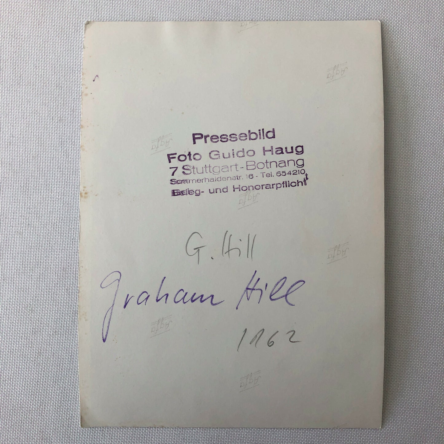 Vintage Graham Hill Racing Driver Portrait Press Photo Photograph 