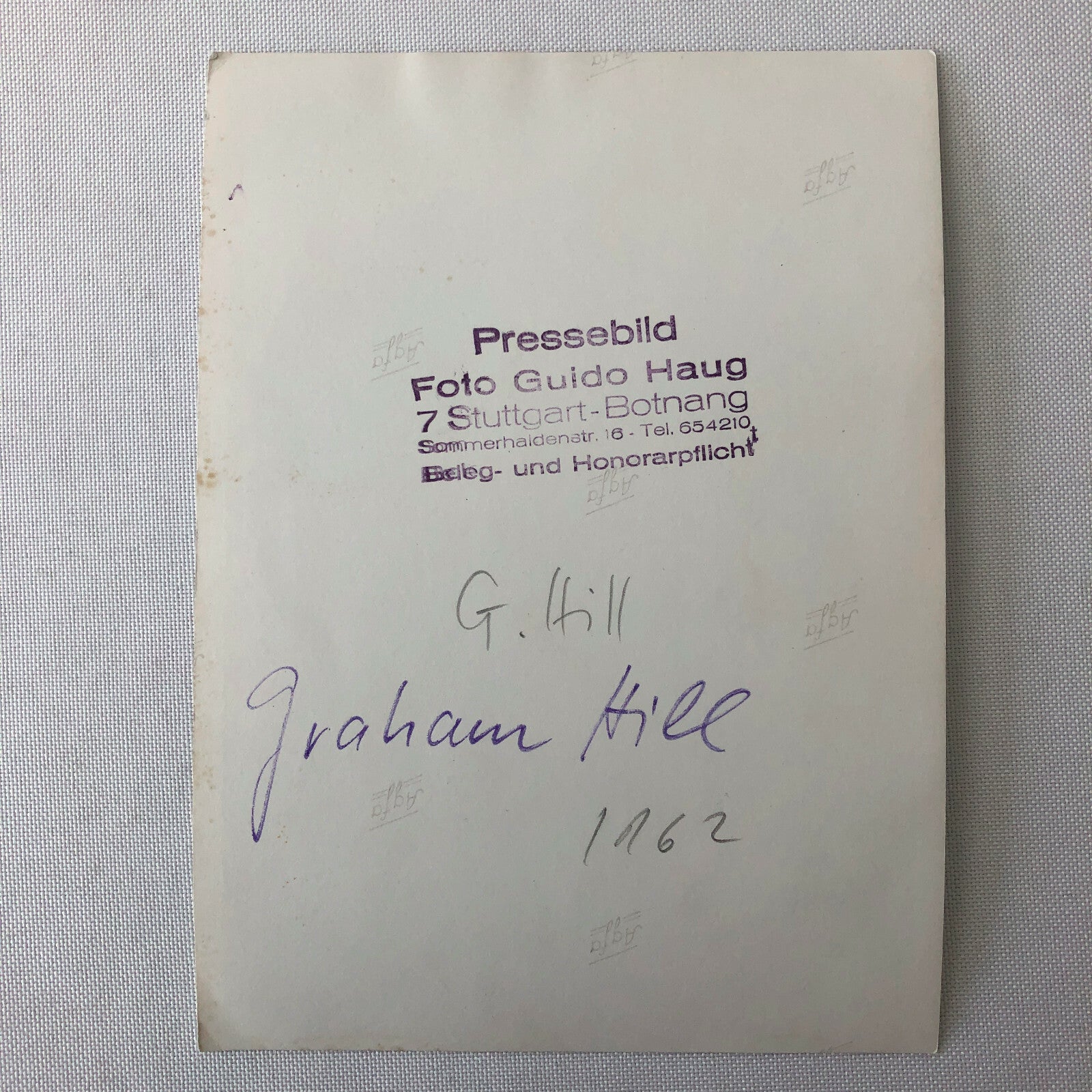 Vintage Graham Hill Racing Driver Portrait Press Photo Photograph 