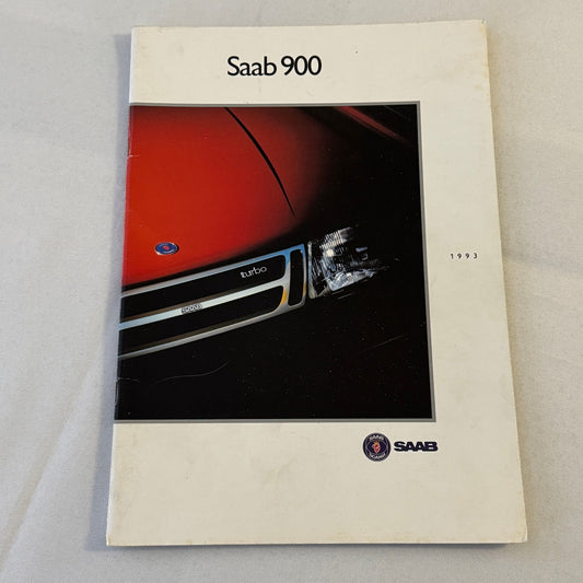 1993 Saab 900 Car Sales Brochure Catalog Saab 900 Cabriolet Turbo 16S GERMAN