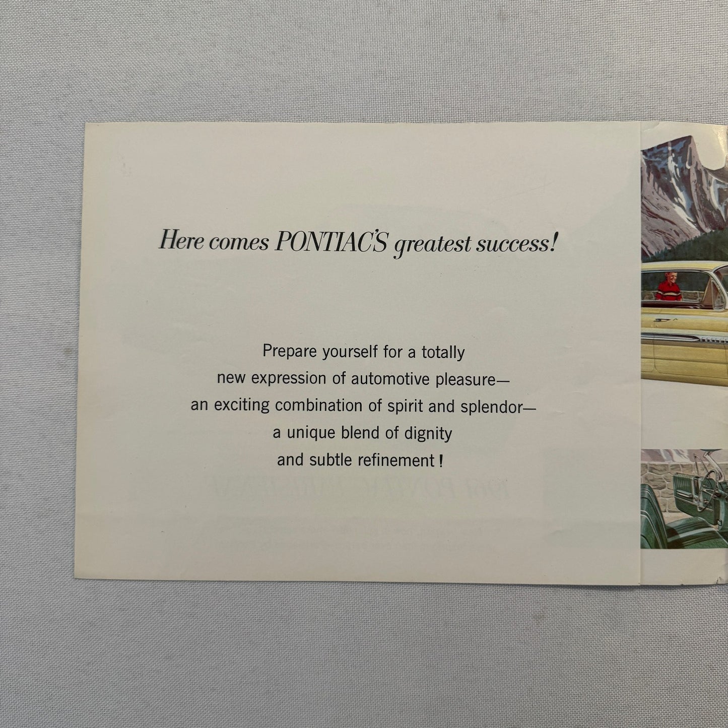 1961 Pontiac Sales Brochure Parisienne Laurentian Strato Chief Canadian Catalog