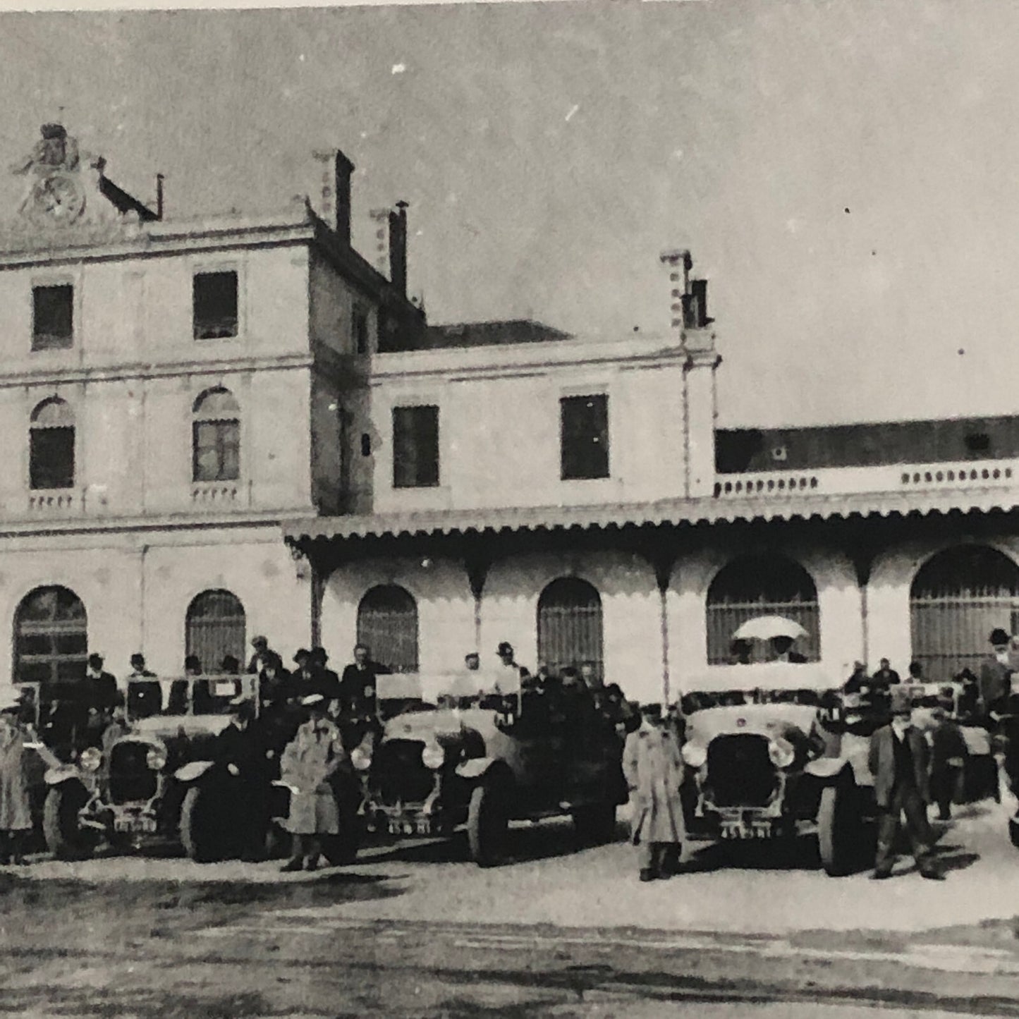 Vintage Car Automobile Photo Photograph Print - Rally Start ? Modern Era Print 