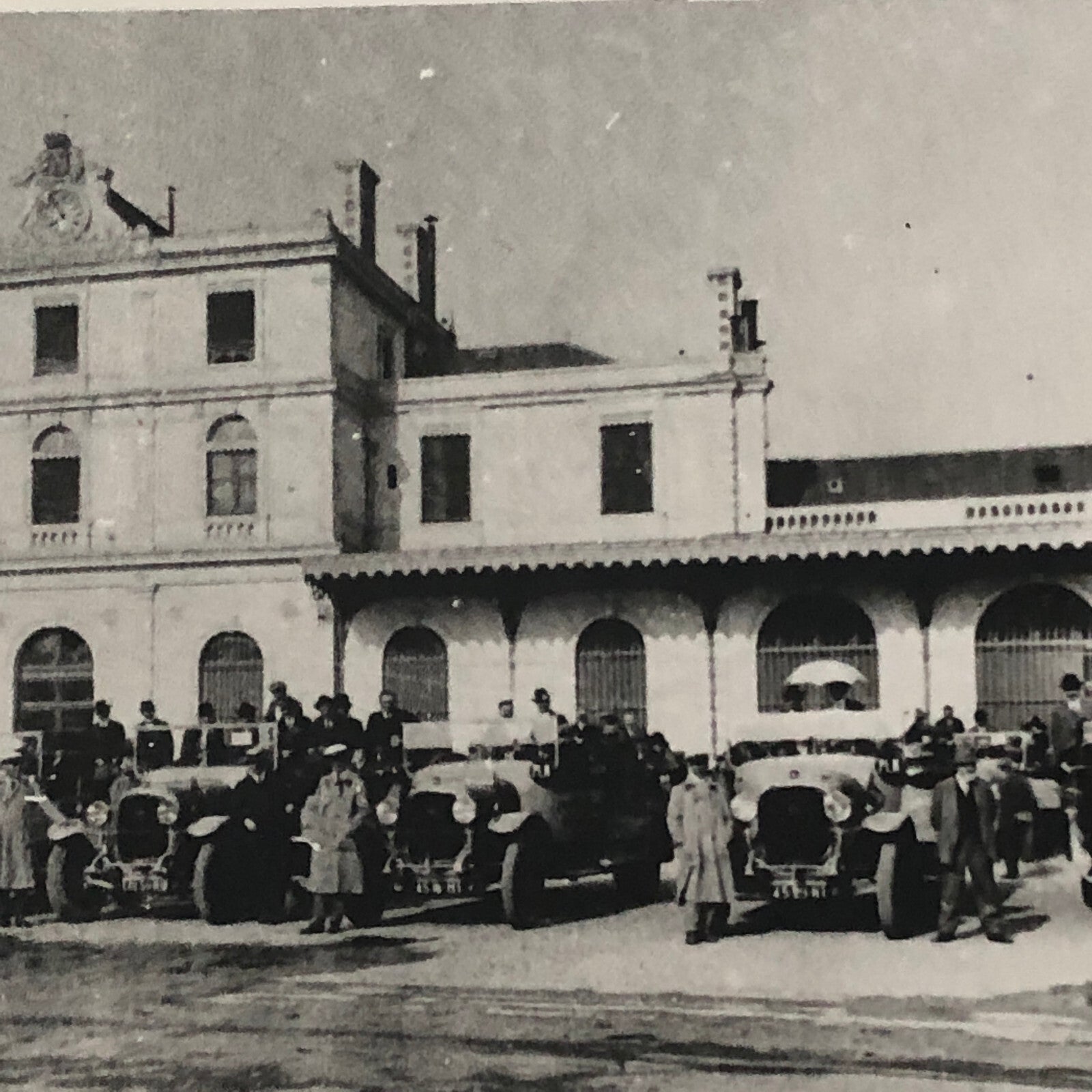 Vintage Car Automobile Photo Photograph Print - Rally Start ? Modern Era Print 