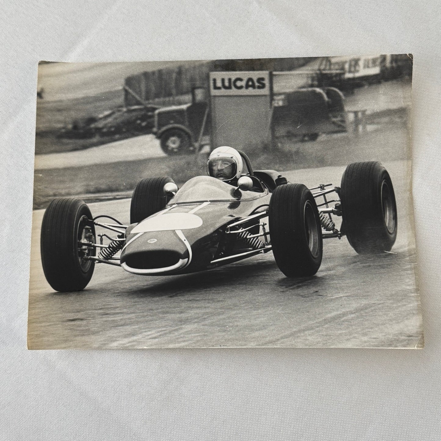 Juan Manuel Fangio Son Cacho Fangio Brands Hatch UK Press Photo Photograph