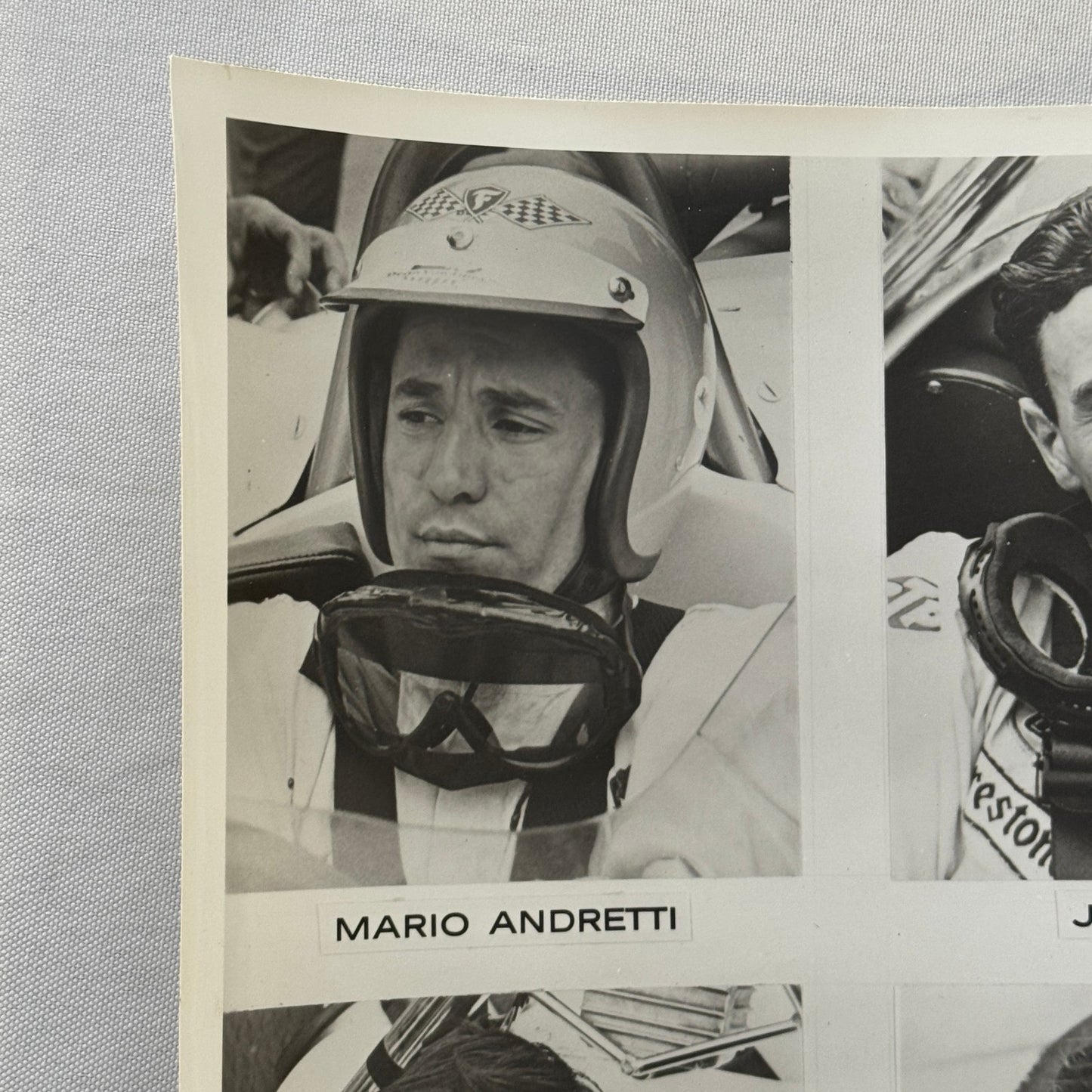 Vintage Racing Driver Photo Jackie Stewart Mario Andretti Jim Clark Graham Hill