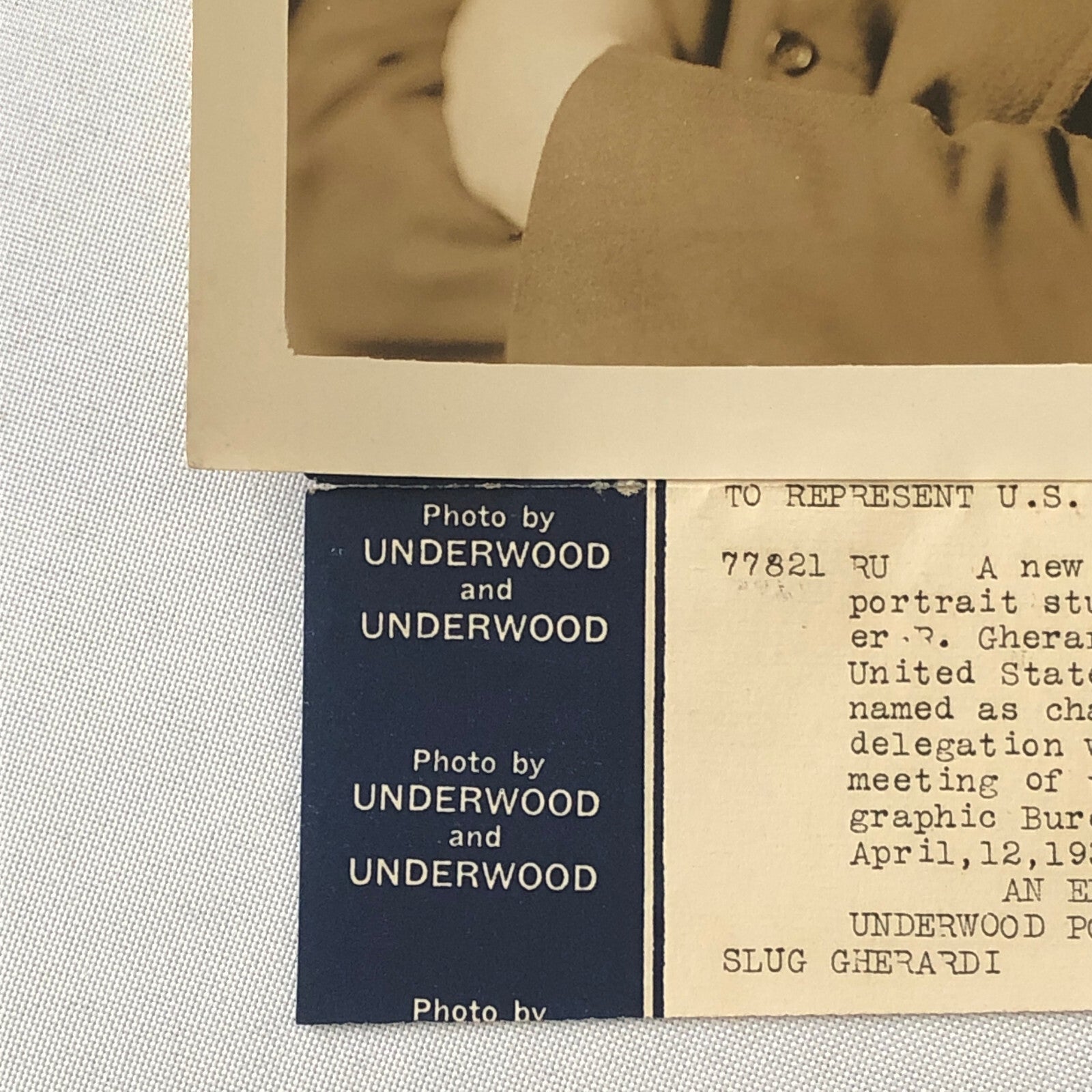 Press Photo Photograph Navy Rear Admiral Walter Gherardi Hydrographer 1932