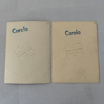 Vintage Circus Rollerskating Roller Skate Act Photo Photograph Lot 2x Carola