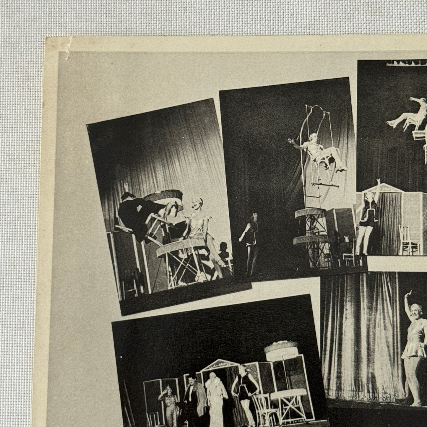 Vintage Circus Acrobat Balancing Act Postcard Post Card Lilian Ariston Company