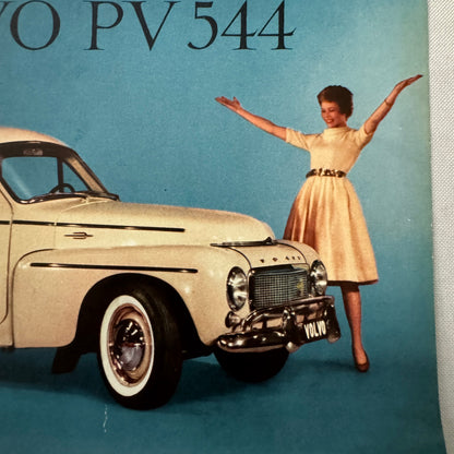 Volvo PV 544 Car Sales Brochure Catalog Vintage Advertising Volvo PV544