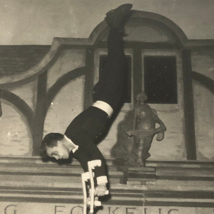 Circus Performer Balancing Act on Bicycle Photo Photograph Denmark