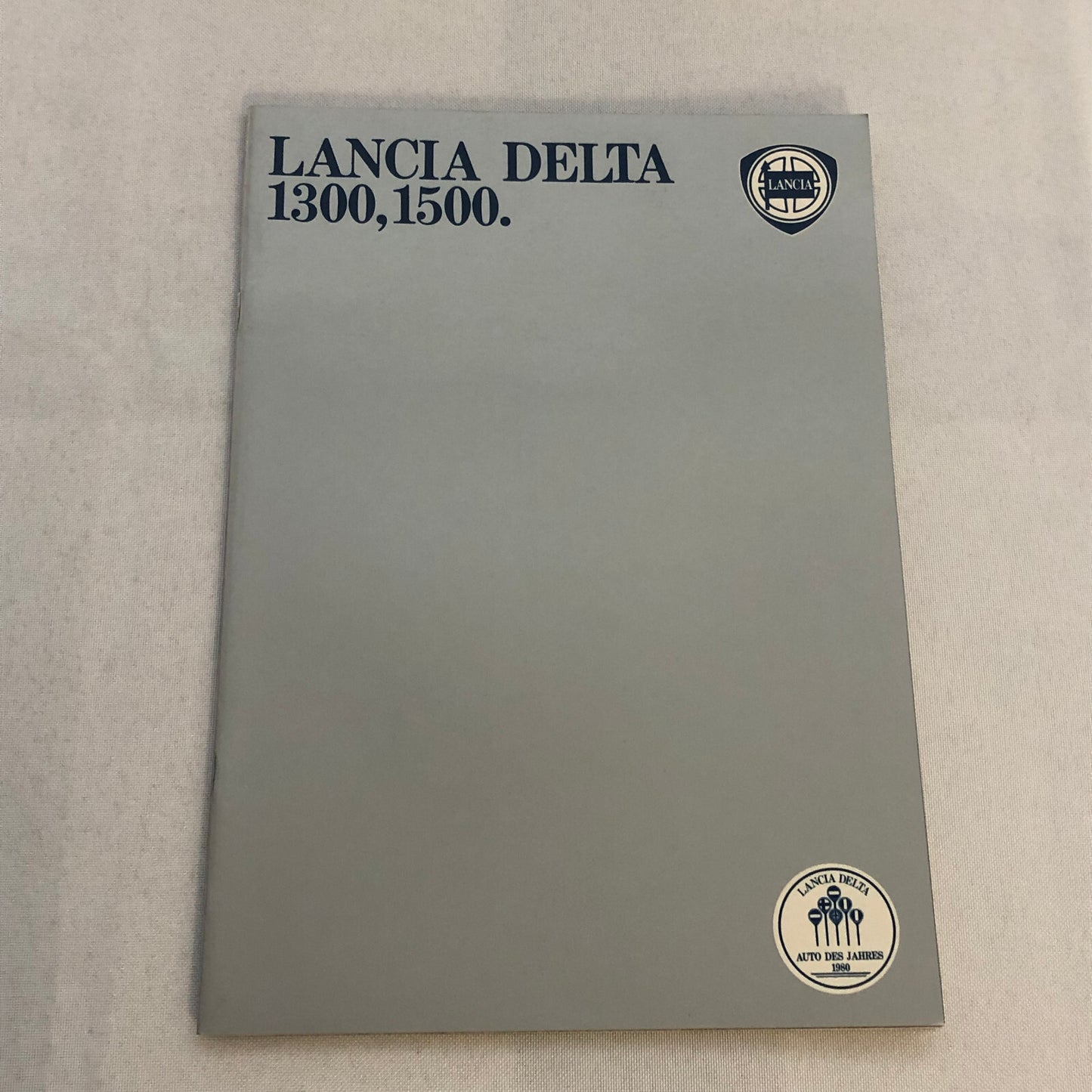 1980 Lancia 1300 and 1500 Car Sales Brochure Catalog German Text
