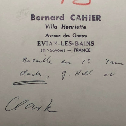 Vintage Grand Prix Car Racing Photo Photograph - Graham Hill + Bernard Cahier 