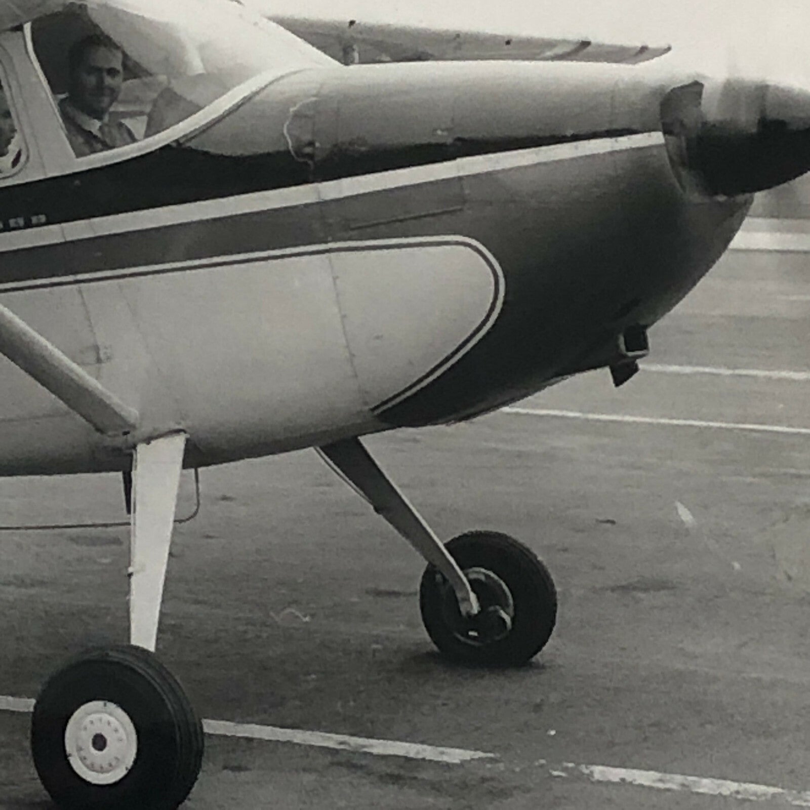 Vintage Small Airplane Plane Photo Photograph Aircraft Racing Driver Flockhart ?