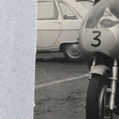 Vintage Motorcycle Racing Photo photograph Rider Vostok Bike ?