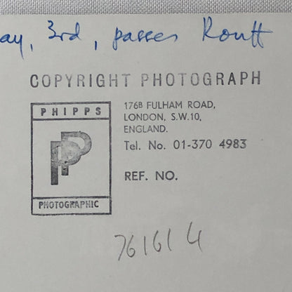 Vintage 1976 Formula 2 F2 Thruxton Grand Prix Racing Photo Photograph ELF Tambay