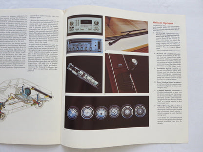 1984 Plymouth Reliant Sales Brochure Catalog Coupe Sedan Wagon 