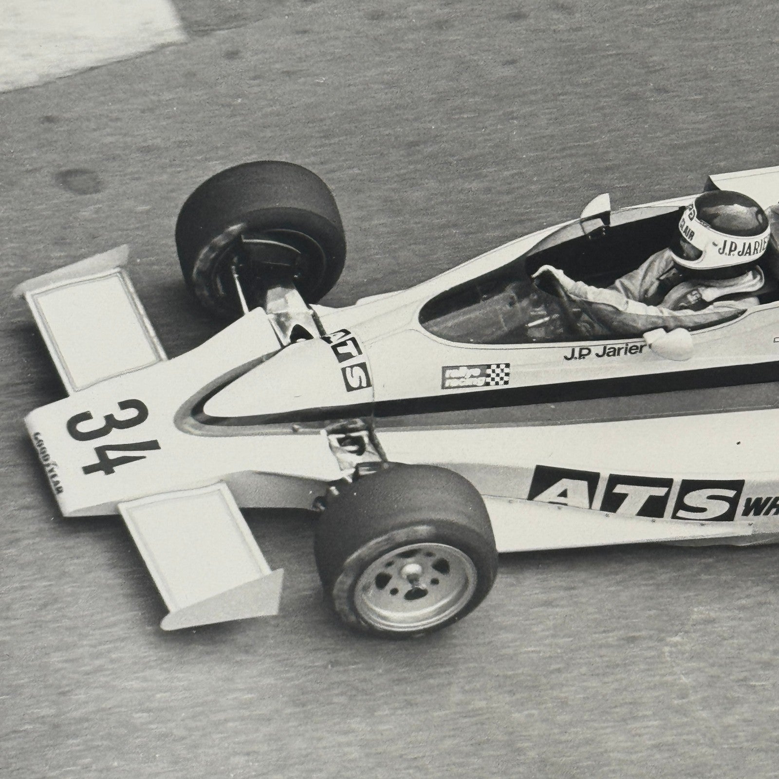 Jean Pierre Jarier JP Jarier Vintage Racing Photo Photograph Print Werner Eisele