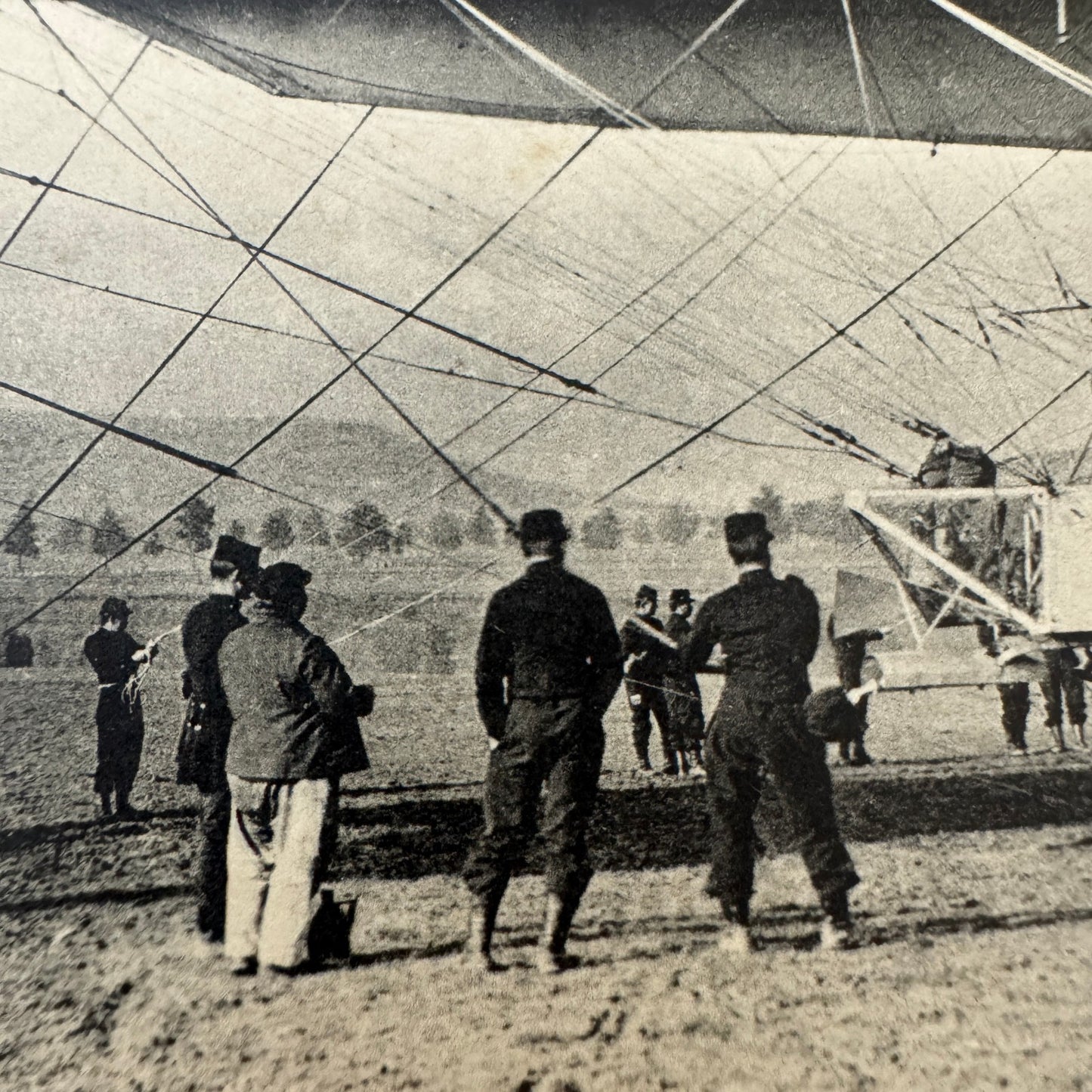 Vintage Zeppelin Airship Dirigible Postcard Post Card French Le Lebaudy