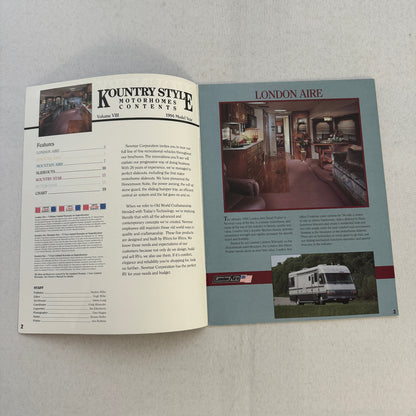 1994 Newmar Kountry Style RV Sales Brochure Catalog London Aire Mountain Aire +