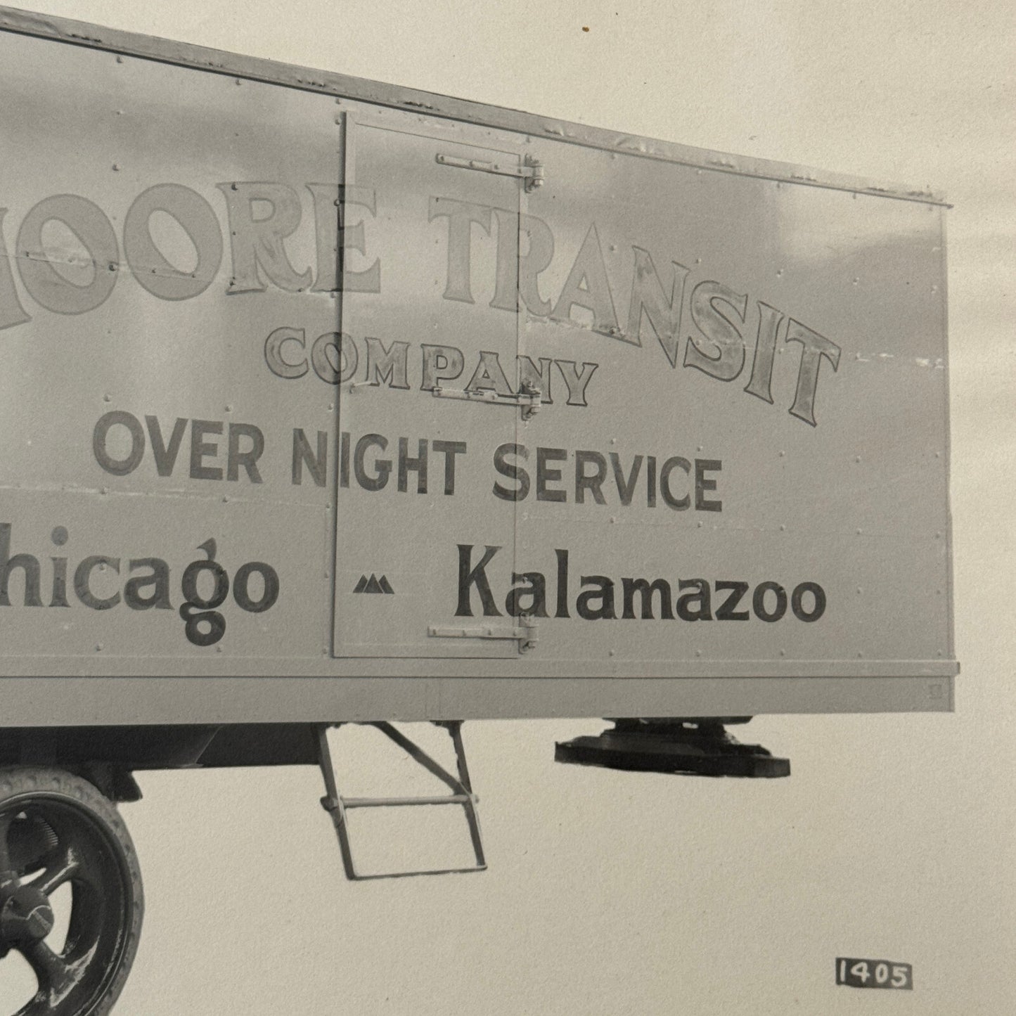Antique Vintage Truck Trailer Factory Photo Photograph Moore Transit Company