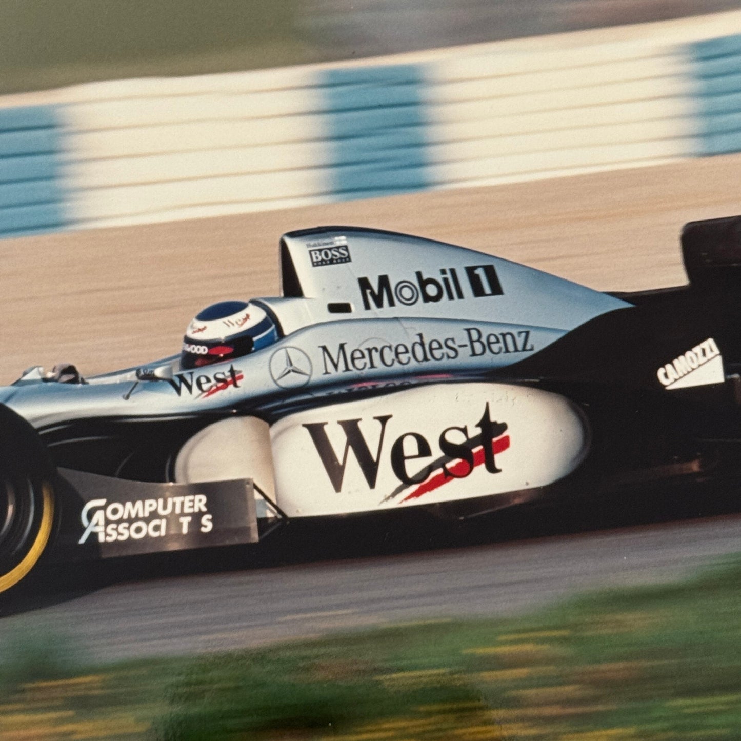 Mika Hakkinen Marlboro McLaren Mercedes Racing Driver Photo Photograph 1997