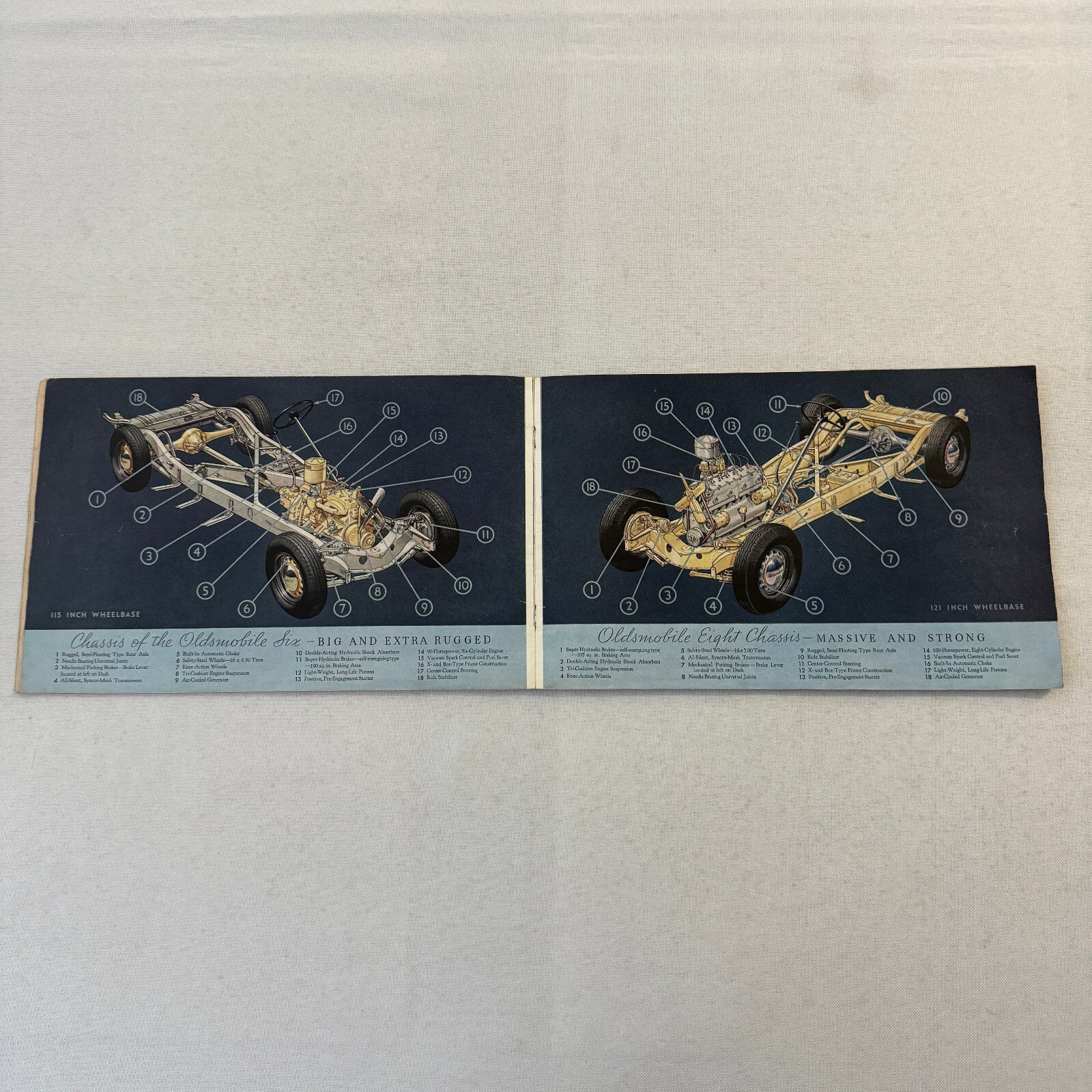 1936 Oldsmobile Six and Eight Sales Brochure Catalog Coupe Sedan Convertible