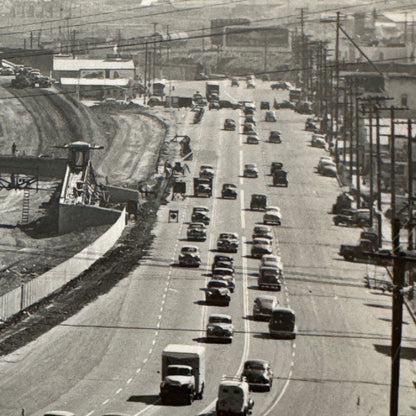 Vintage Cars on California Highway Photo Photograph Print Associated Press