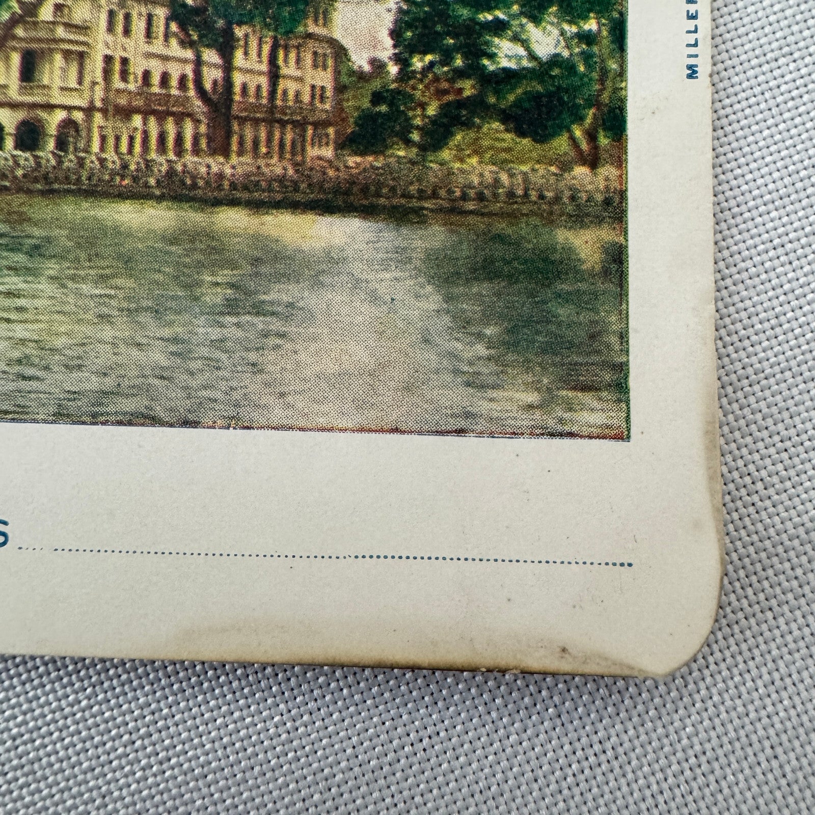 Vintage Hotel Travel Luggage Label Queen's Hotel Kandy Ceylon Sri Lanka