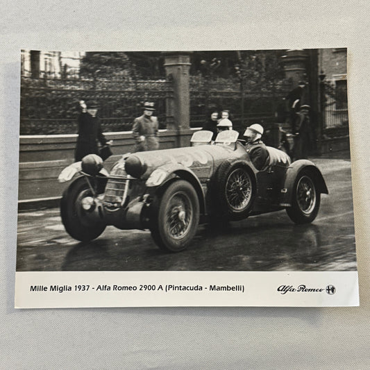 1937 Mille Miglia Alfa Romeo 2900 A Press Photo Photograph Modern Print