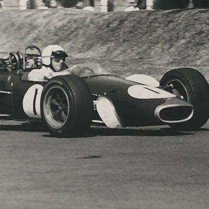 Vintage Racing Photo Photograph Jack Brabham Driver Race Car 