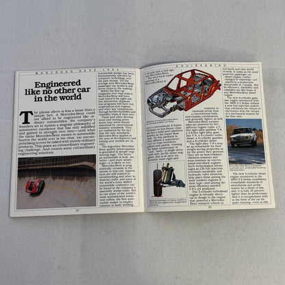 1984 Mercedes Benz Brochure Catalog 500SEC 380 SL 500 SEC SEL 380SE 300SD 300TD
