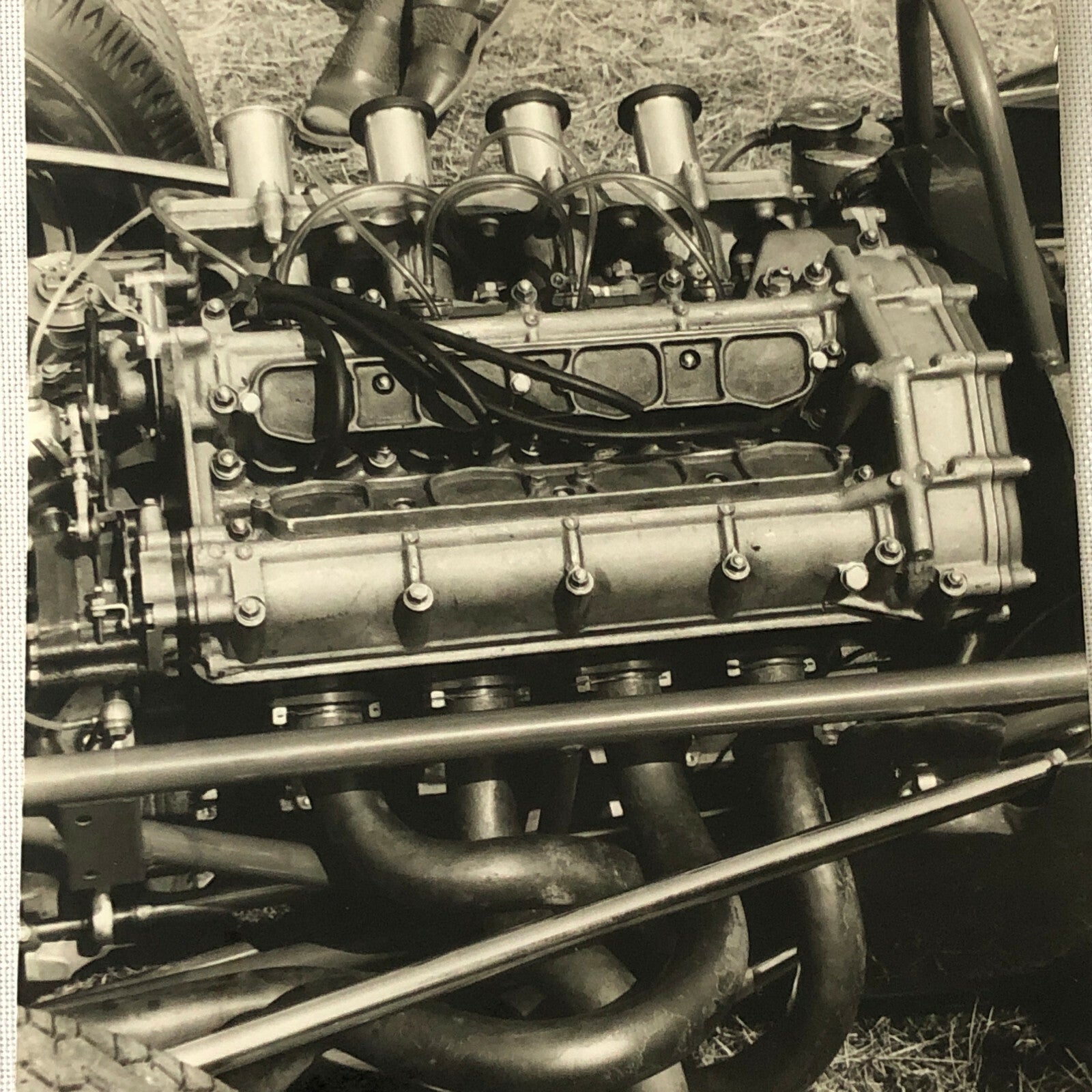 Vintage Honda Racing Engine Photo Photograph F2 Race Reims 1965 Jack Brabham 