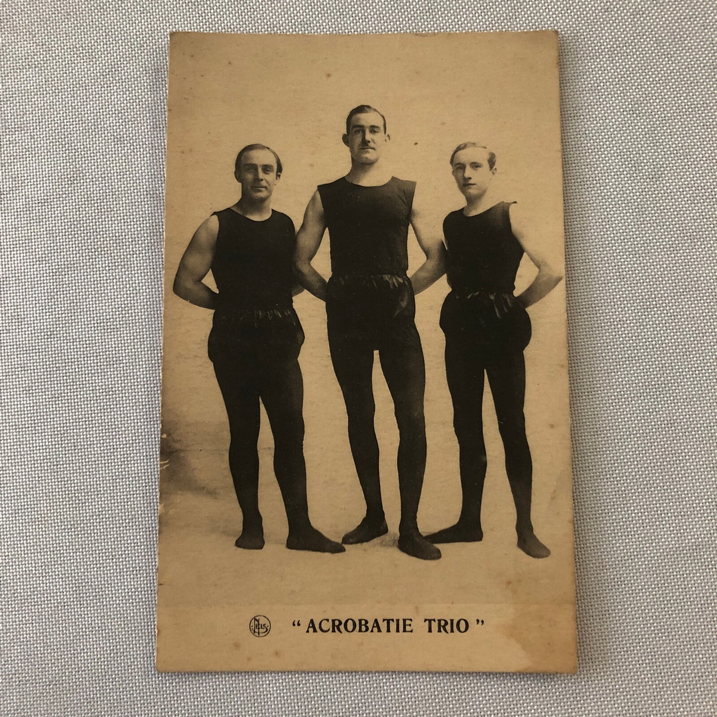 Circus Acrobat Performer Act Postcard Post Card Vintage Acrobatie Trio French