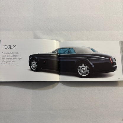 Rolls Royce 100EX Convertible Concept Car Press Kit Photo CD Hardbound German