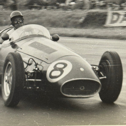 Vintage Racing Photo Photograph 1954 British Grand Prix Maserati 250F Wharton