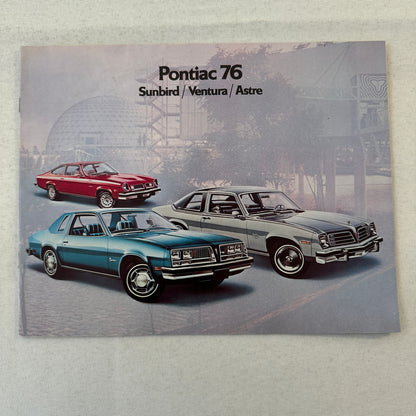 1976 Pontiac Sales Brochure Catalog Sunbird Ventura Astre Vintage Advertising
