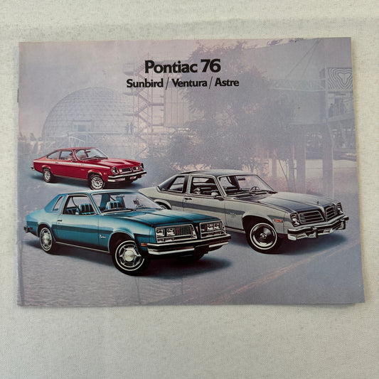1976 Pontiac Sales Brochure Catalog Sunbird Ventura Astre Vintage Advertising