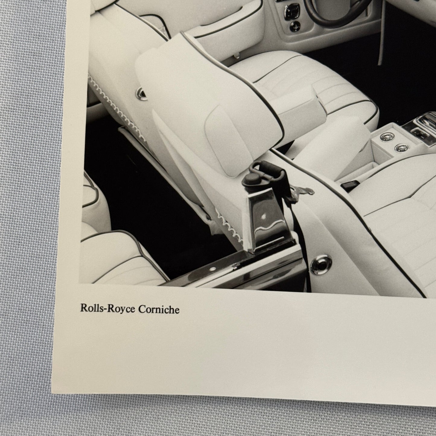 Rolls Royce Corniche Convertible Car Interior Factory Press Photo Photograph